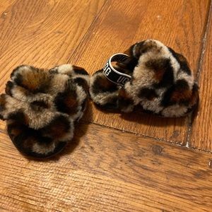 Never born. Cheetah infant UGG slippers